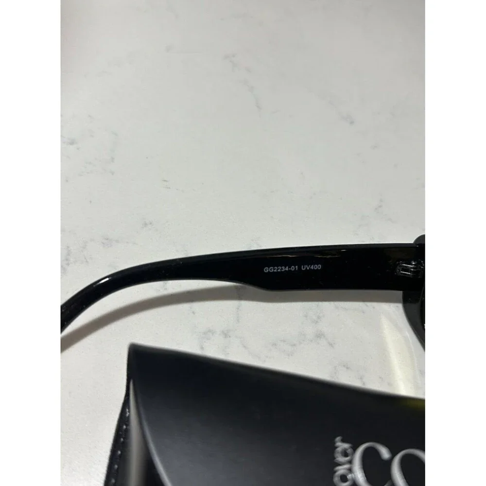 Comfort Yellow Lens Sunglasses Black Rectangle Frames UV400 w/ Case Unisex